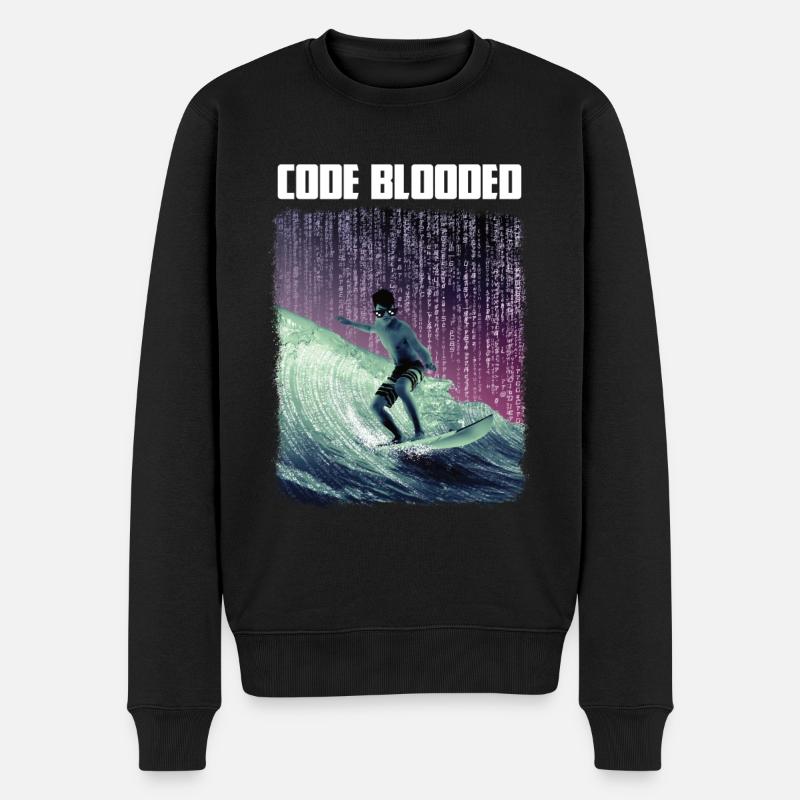 Code sanglé - Pull Premium bio Homme - noir