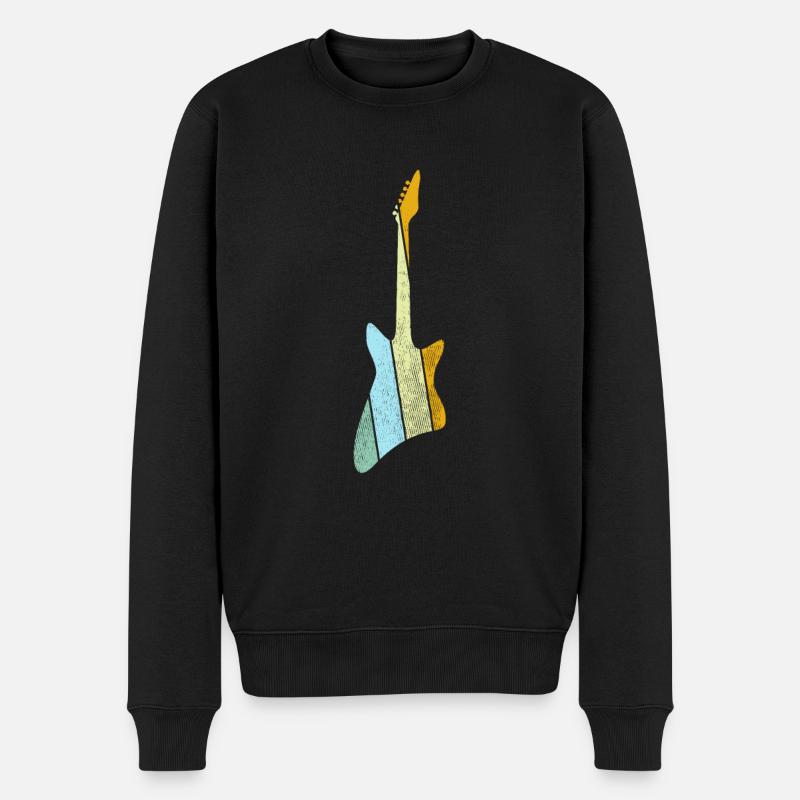 Guitare électrique Rétro - Pull Premium bio Homme - noir