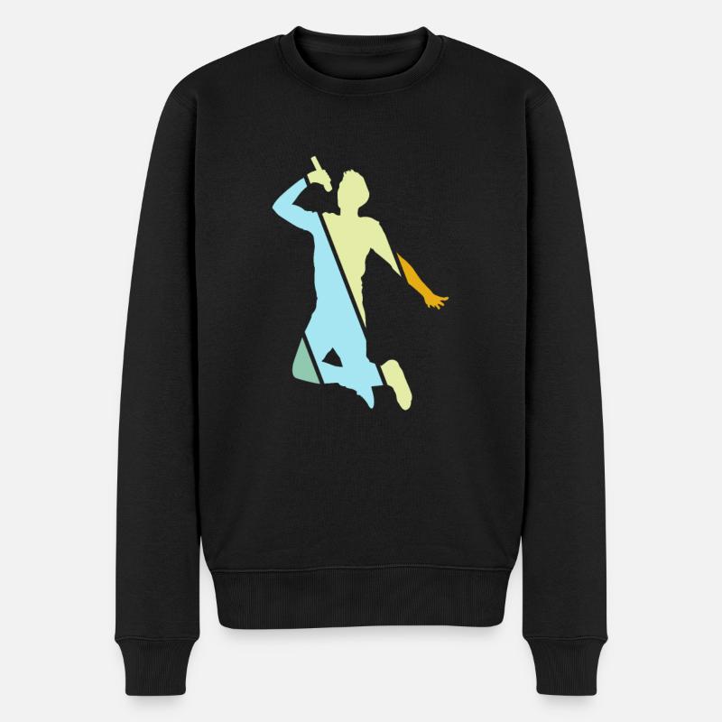 Chanter rétro - Pull Premium bio Homme - noir