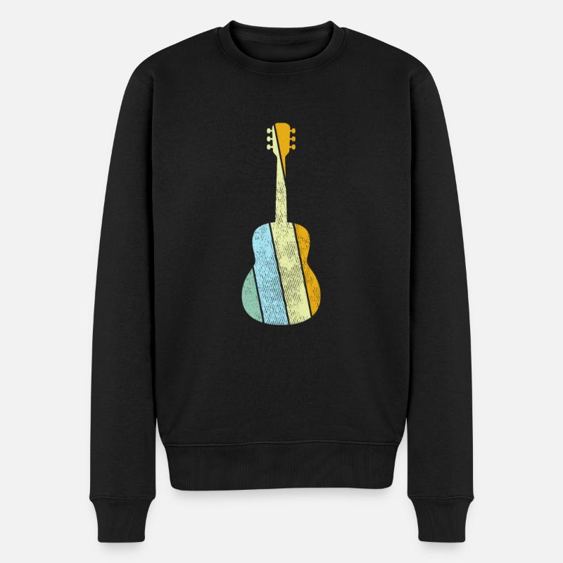 Guitare Rétro - Pull Premium bio Homme - noir
