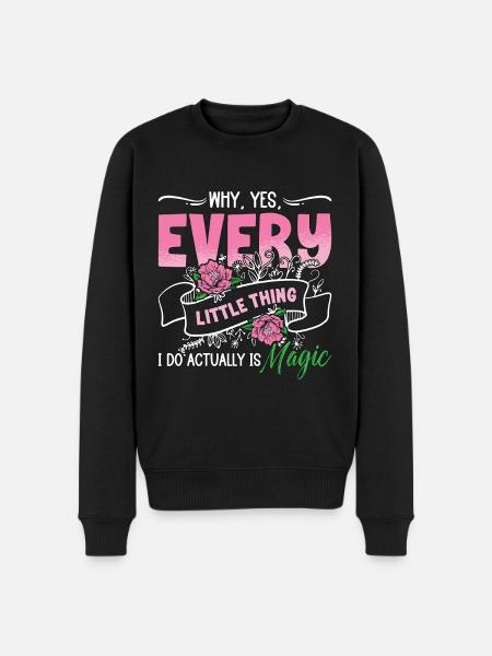 Weddingplanner Waarom Ja Every Little Thing Planner - Mannen Premium Bio sweater - zwart