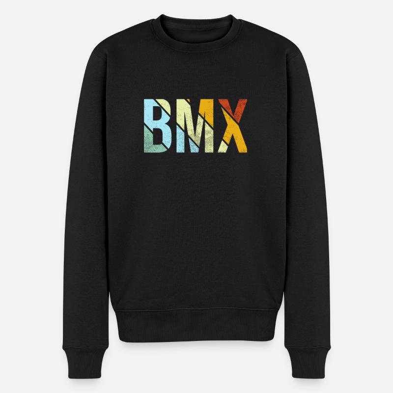BMX Rétro - Pull Premium bio Homme - noir