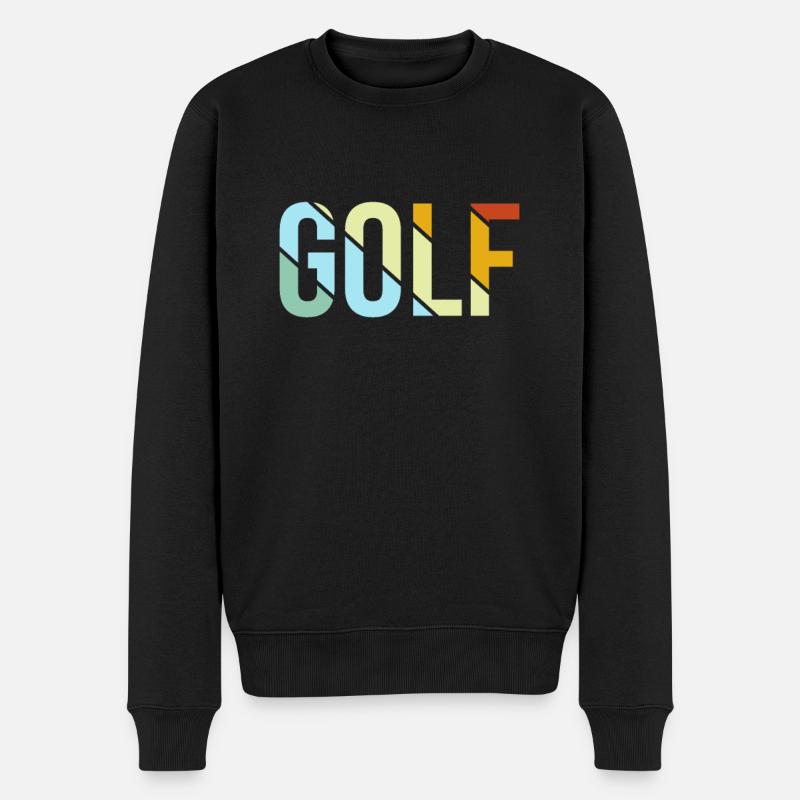 Golf Rétro - Pull Premium bio Homme - noir