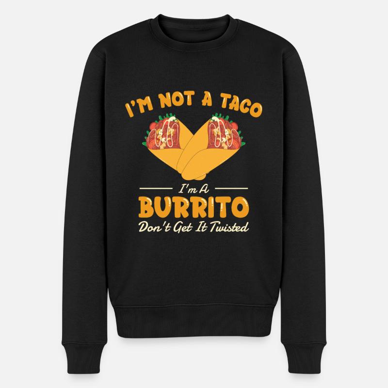 Burrito Amateurs de cuisine mexicaine - Pull Premium bio Homme - noir