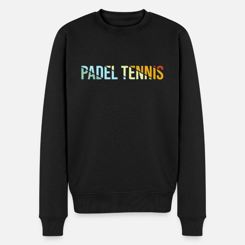 Padel Tennis Rétro - Pull Premium bio Homme - noir