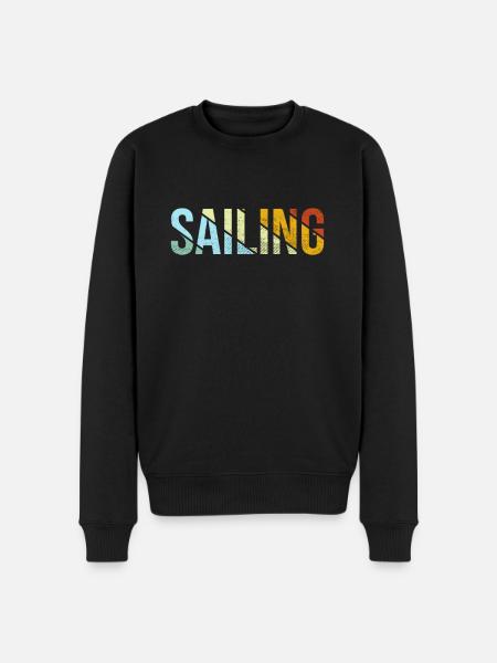 Sailing Retro - Men's Premium Organic Jumper - black