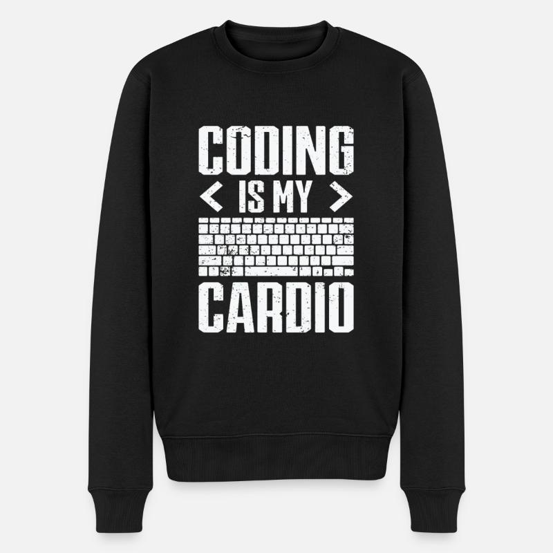 Informatik Admin Programmierer IT-Programmierer - Männer Premium Bio Pullover - Schwarz