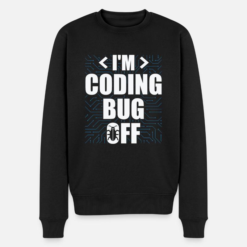 Informatik Admin Programmierer IT-Programmierer - Männer Premium Bio Pullover - Schwarz