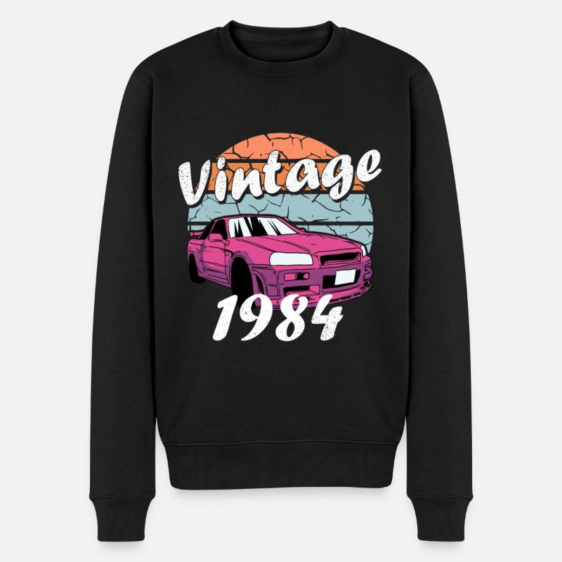 Jahrgang 1984 - Männer Premium Bio Pullover - Schwarz