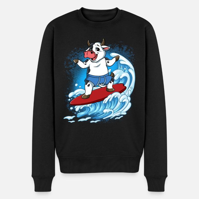 Surfeurs de vagues Surfeurs Surfeurs - Pull Premium bio Homme - noir