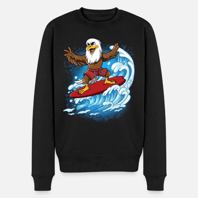 Surfeurs de vagues Surfeurs Surfeurs - Pull Premium bio Homme - noir