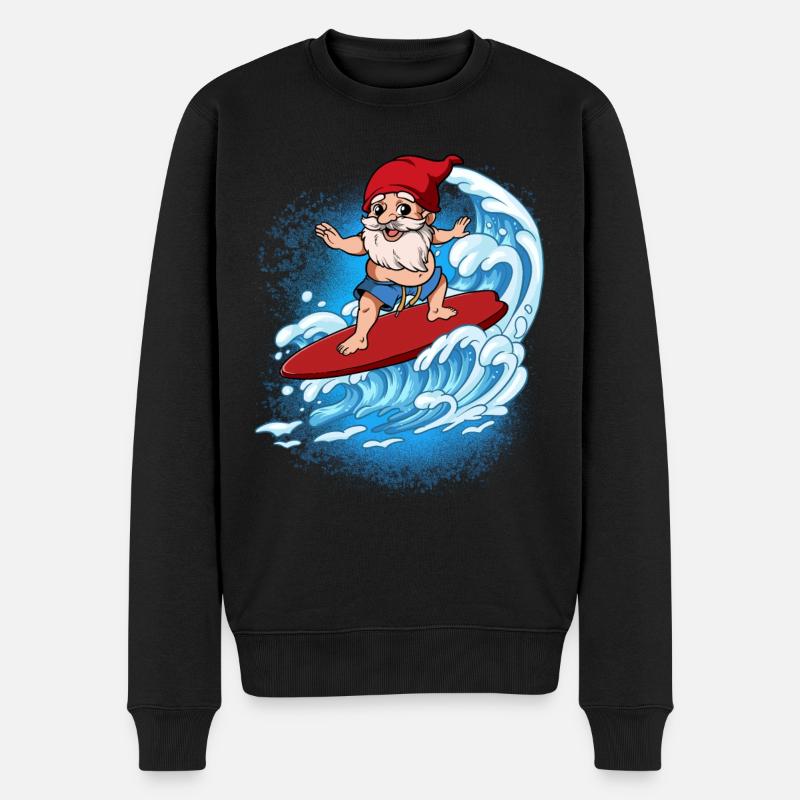 Surfeurs de vagues Surfeurs Surfeurs - Pull Premium bio Homme - noir