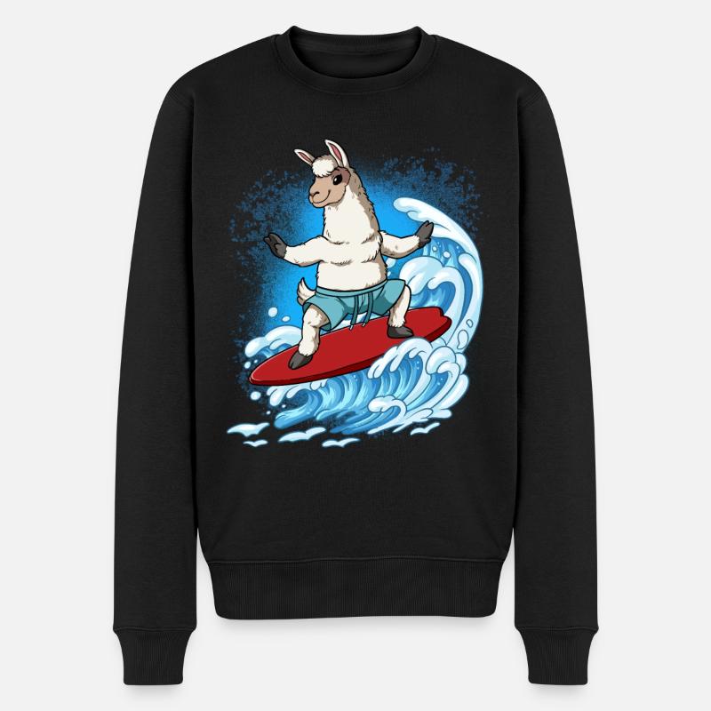 Surfeurs de vagues Surfeurs Surfeurs - Pull Premium bio Homme - noir