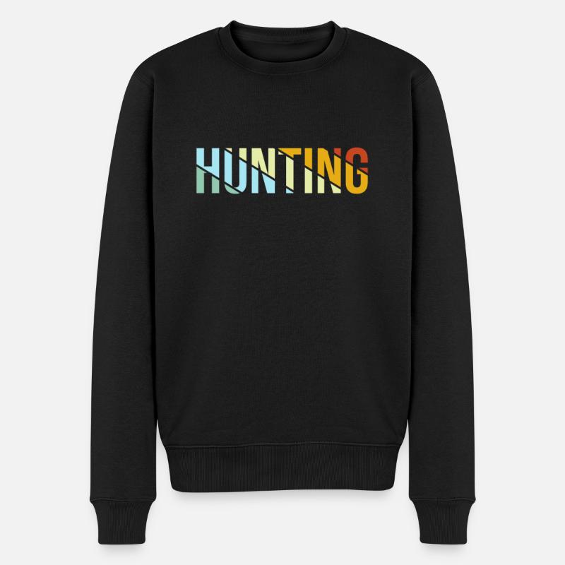 Chasse rétro - Pull Premium bio Homme - noir
