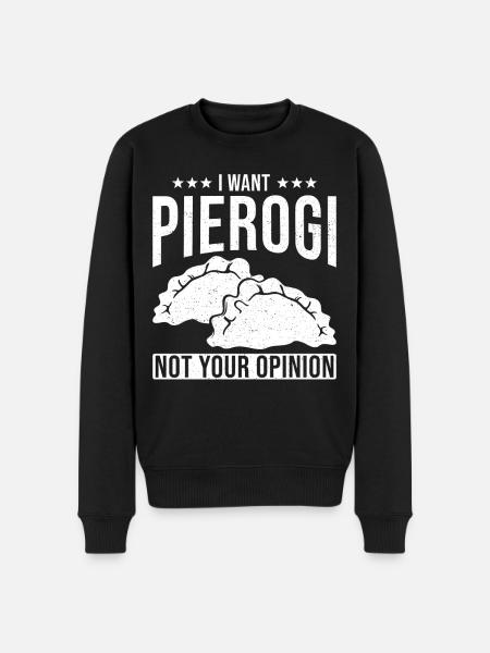 Pierogi dumplings - Men's Premium Organic Jumper - black