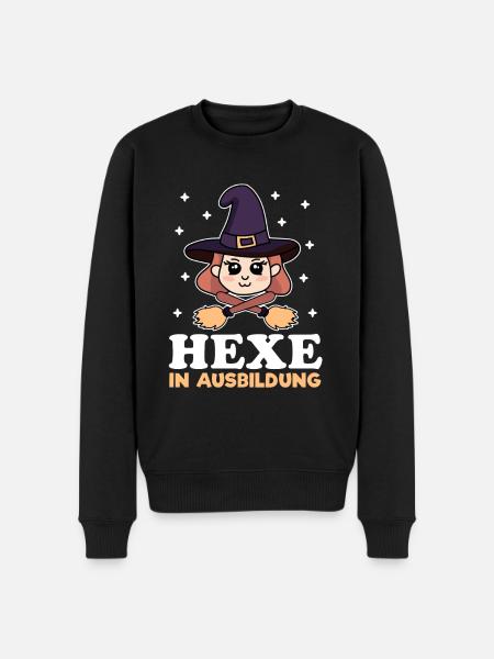 Hexe In Ausbildung - Männer Premium Bio Pullover - Schwarz