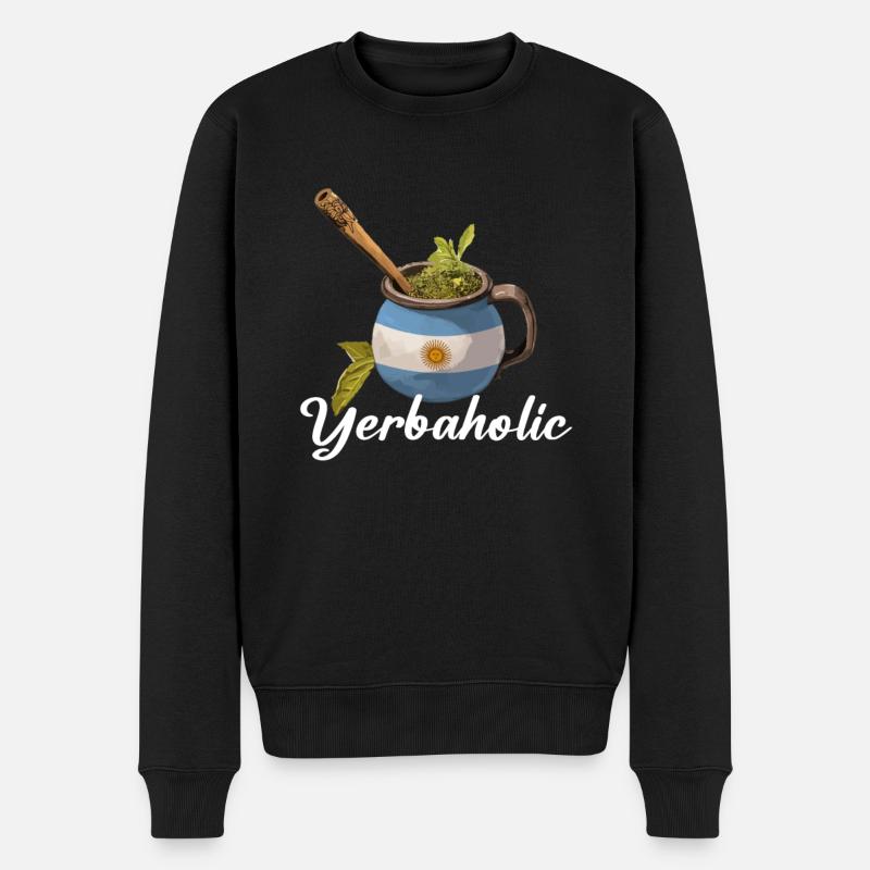 Yerba Mate argentine - Pull Premium bio Homme - noir