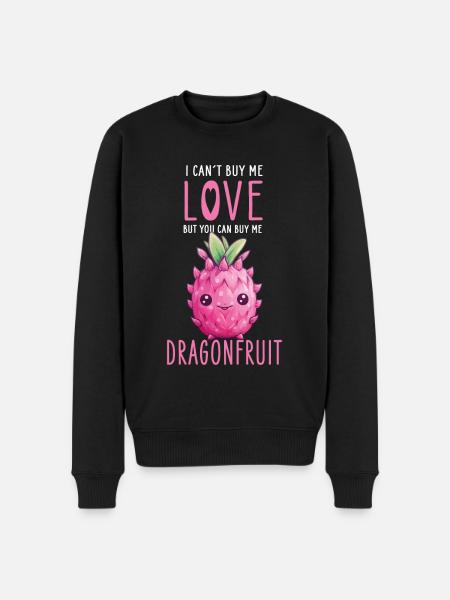 Dragonfruit Kawaii - Men's Premium Organic Jumper - black