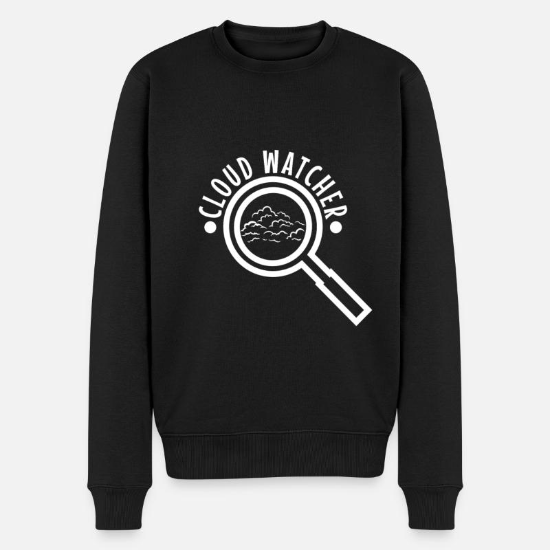 Observateur des nuages - Pull Premium bio Homme - noir