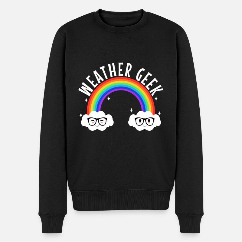 Météo Geek - Pull Premium bio Homme - noir