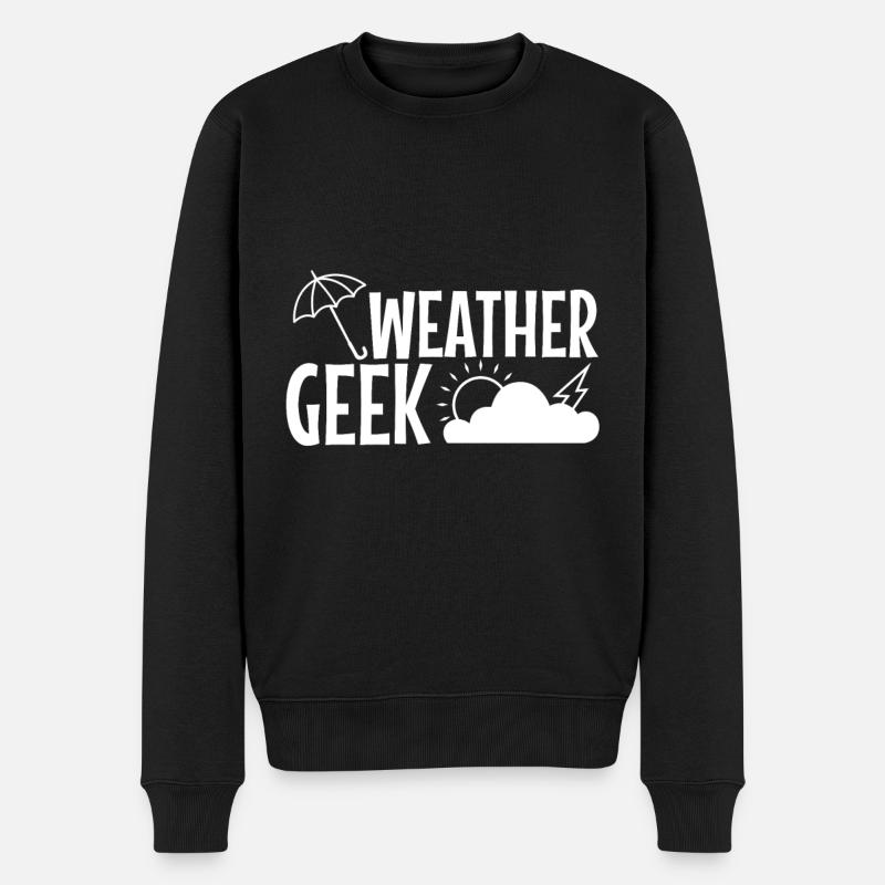 Météo Geek - Pull Premium bio Homme - noir