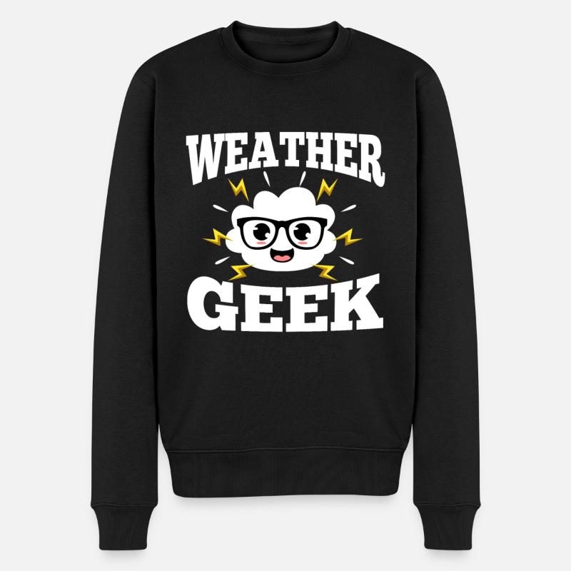 Météo Geek - Pull Premium bio Homme - noir