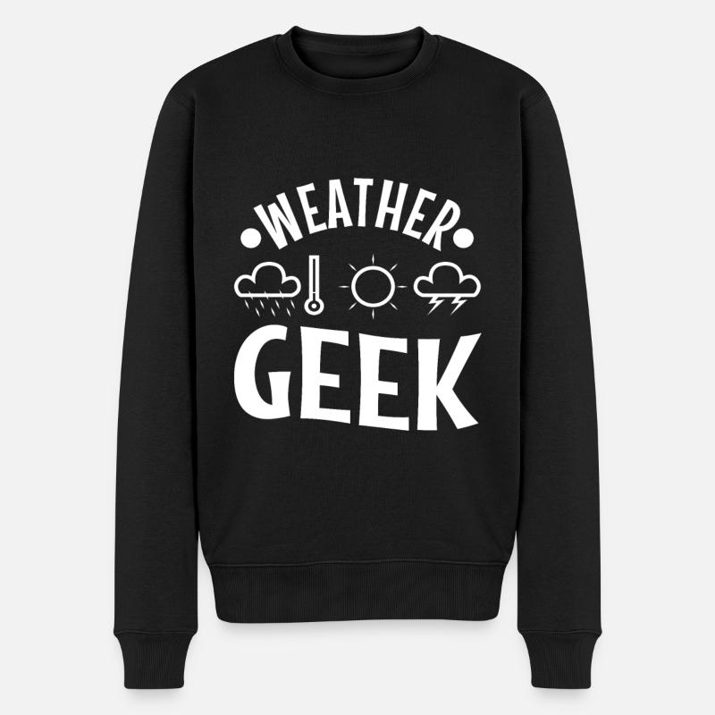 Météo Geek - Pull Premium bio Homme - noir