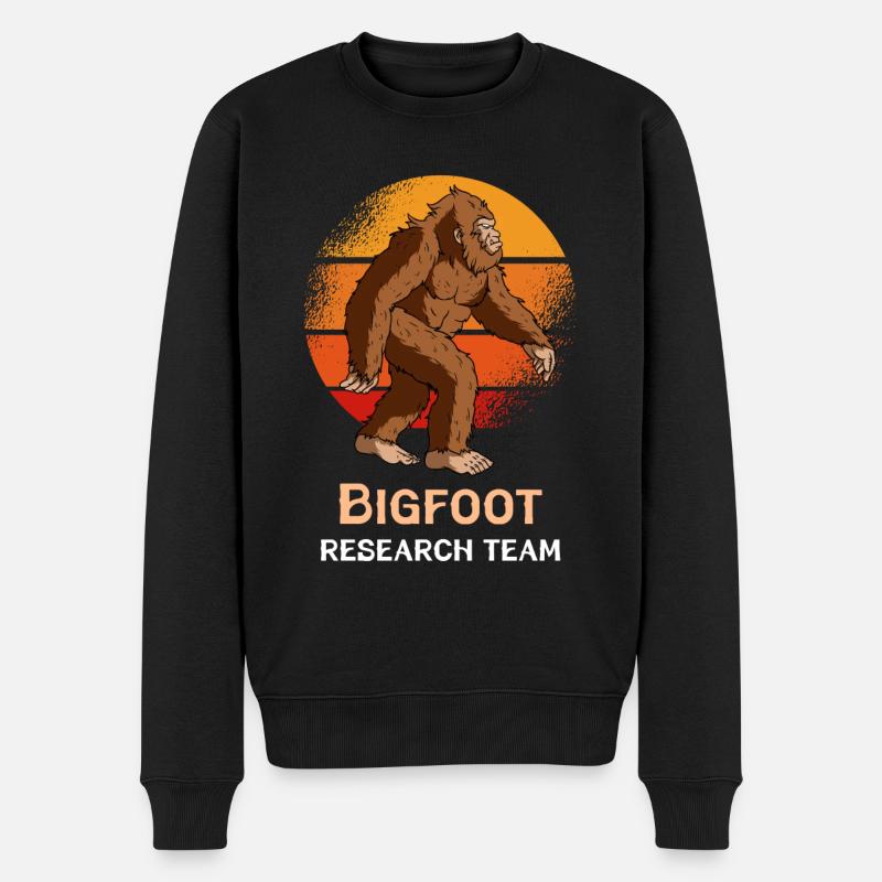 Bigfoot Research Team - Männer Premium Bio Pullover - Schwarz