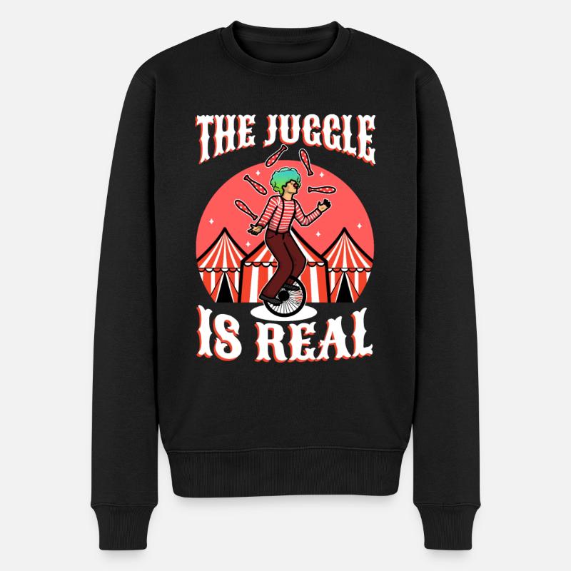 Le jonglage est réel - Pull Premium bio Homme - noir