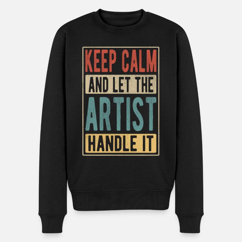 Cadeau Rétro d’artiste - Pull Premium bio Homme - noir