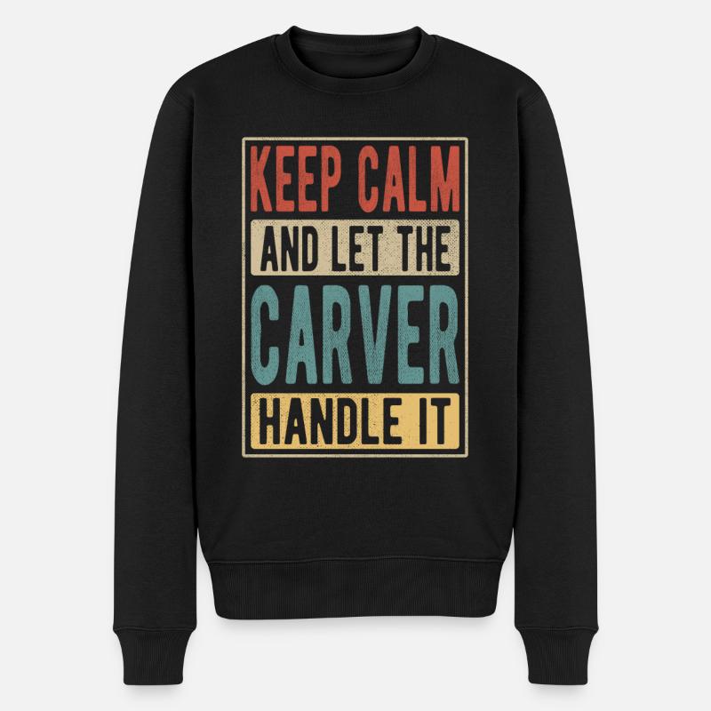 Schnitzer Rétro Cadeau - Pull Premium bio Homme - noir