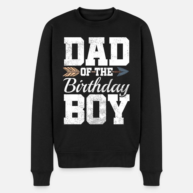 Papa du garçon d’anniversaire - Pull Premium bio Homme - noir