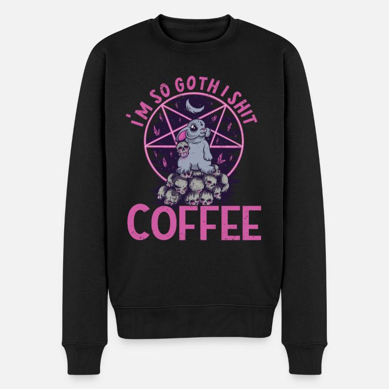 Satan Beelzebub Teufel Gothic Pentagram Mystisch - Männer Premium Bio Pullover - Schwarz