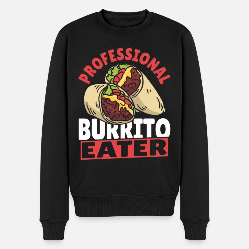 Burrito Eater Burritos professionnels - Pull Premium bio Homme - noir