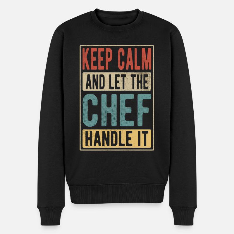 Chef Rétro Cadeau - Pull Premium bio Homme - noir