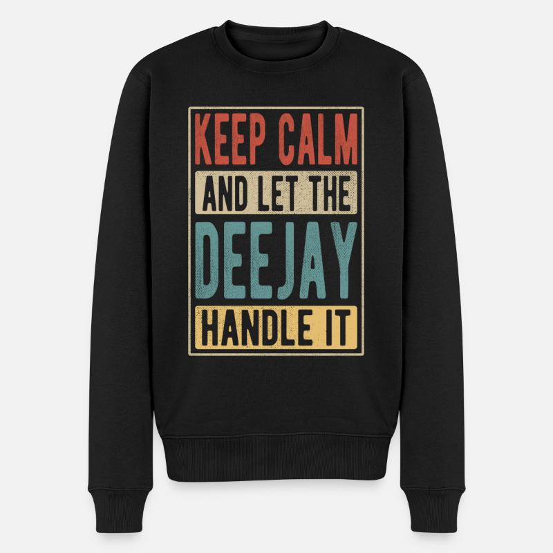 Deejay Retro Cadeau - Pull Premium bio Homme - noir