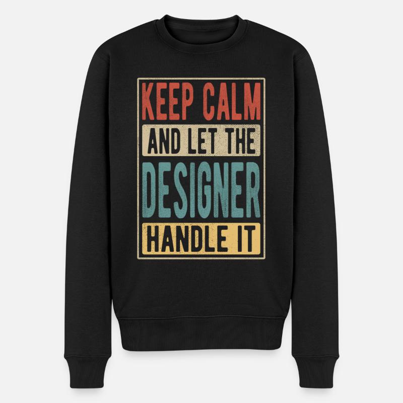 Cadeau Rétro Designer - Pull Premium bio Homme - noir