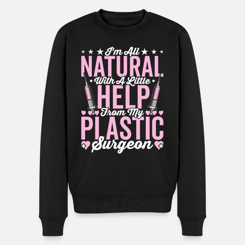 Aide de mon chirurgien plasticien - Pull Premium bio Homme - noir