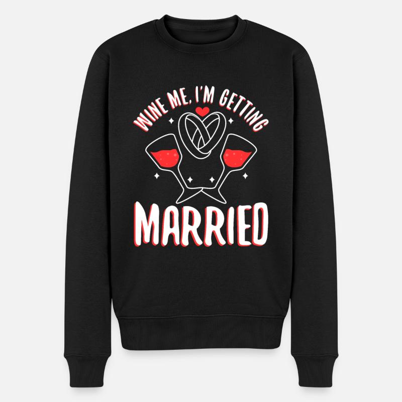 I am getting married - Men's Premium Organic Jumper - black