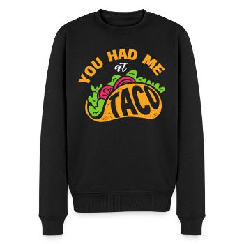 Taco Somberero Mexikanisch Mexiko Latino - Männer Premium Bio Pullover - Schwarz - Vorne - Nico (187cm)