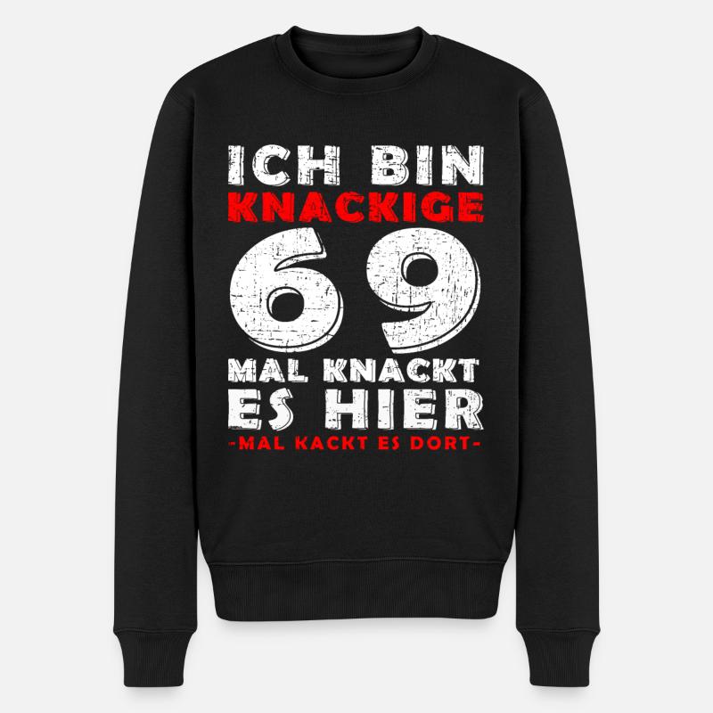 69 Geburtstag 69 Jahre Mann 69 jahre legende 69 - Männer Premium Bio Pullover - Schwarz