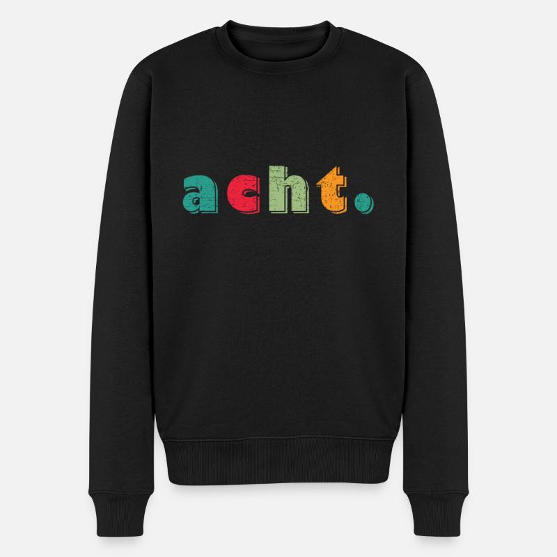 8. Geburtstag 8 Jahre alt - Männer Premium Bio Pullover - Schwarz