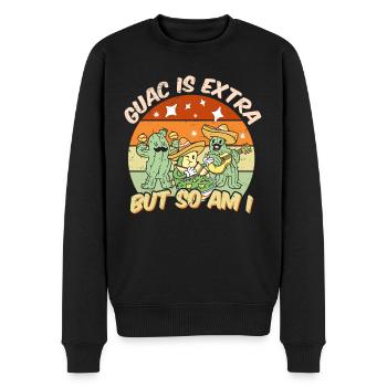 Avocado Guacamole Mexikanisch Mexiko Latino - Männer Premium Bio Pullover - Schwarz - Vorne - Nico (187cm)