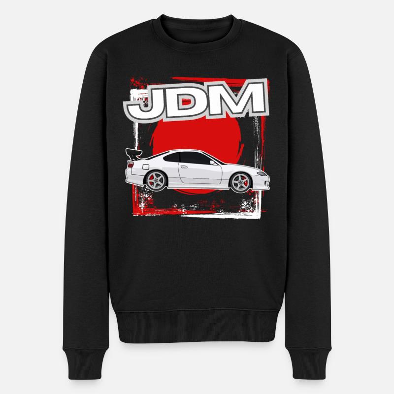 Jdm / Tuning / Turbolader / Felgen / Chiptuning - Männer Premium Bio Pullover - Schwarz