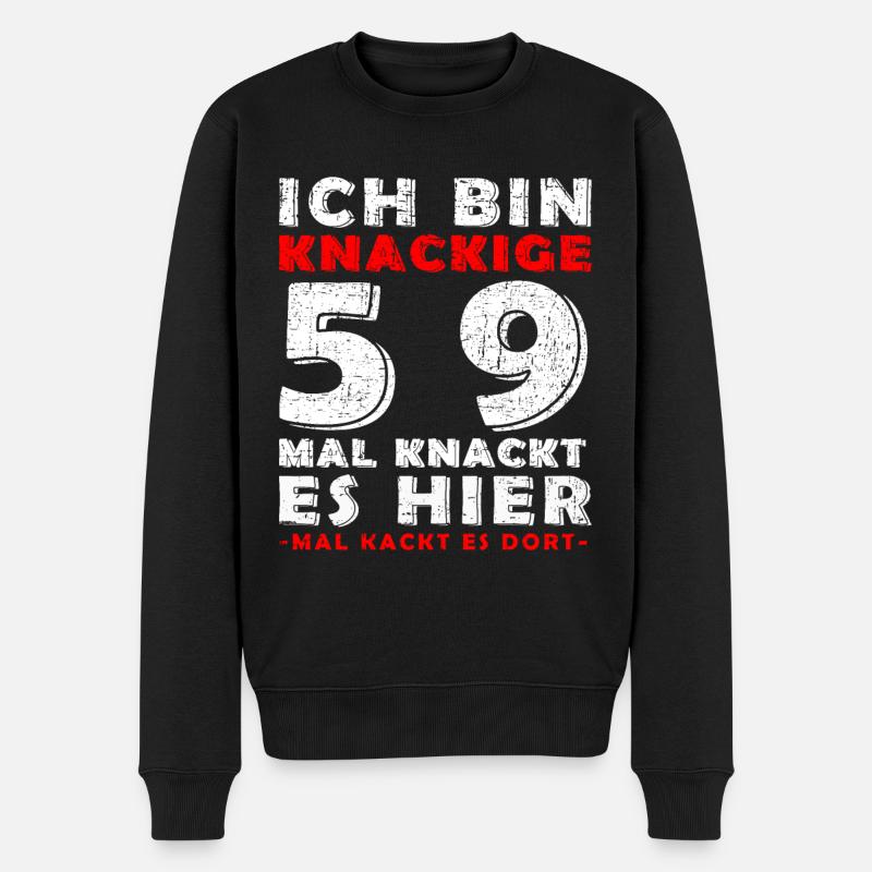 59. Geburtstag Mann Original Juli Jahrgang 1964 - Männer Premium Bio Pullover - Schwarz