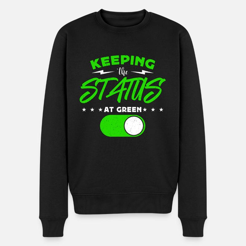 Project Management Keeping The Status At Manager - Männer Premium Bio Pullover - Schwarz
