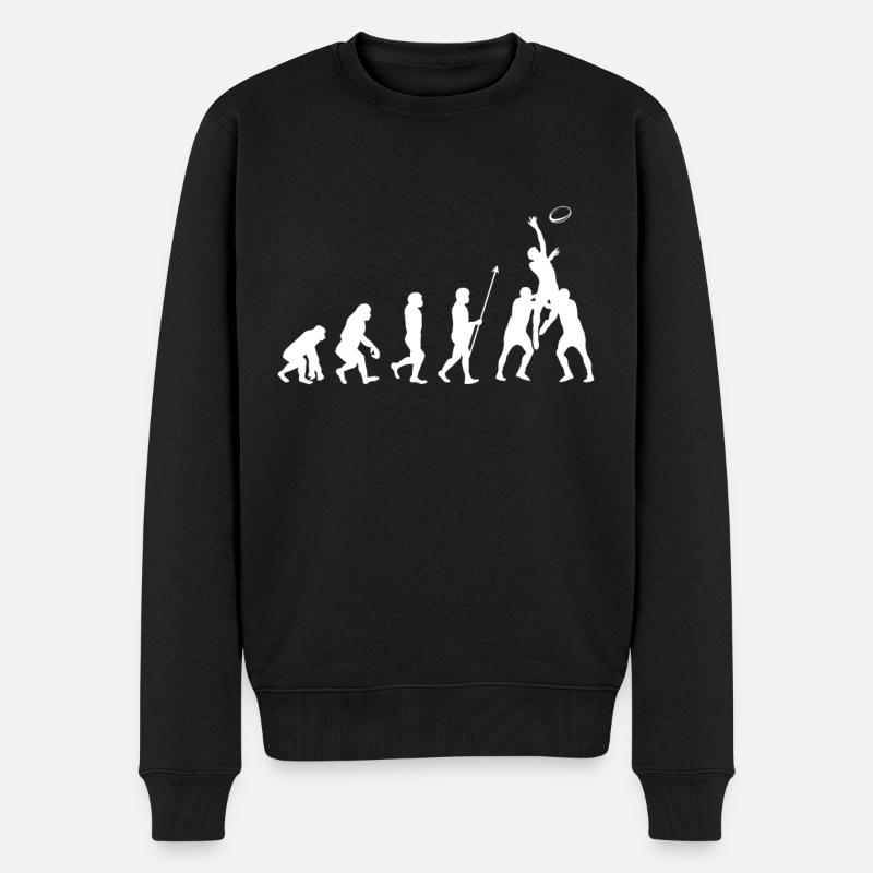 Evolution Du rugbyrugby sayball sports - Pull Premium bio Homme - noir