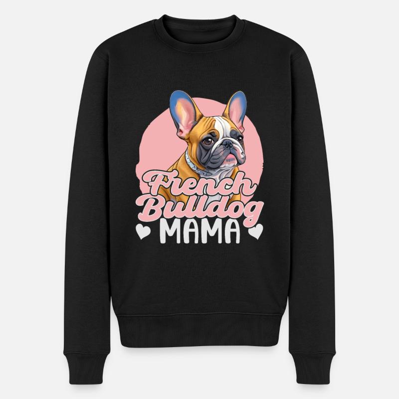 Maman bouledogue française - Pull Premium bio Homme - noir