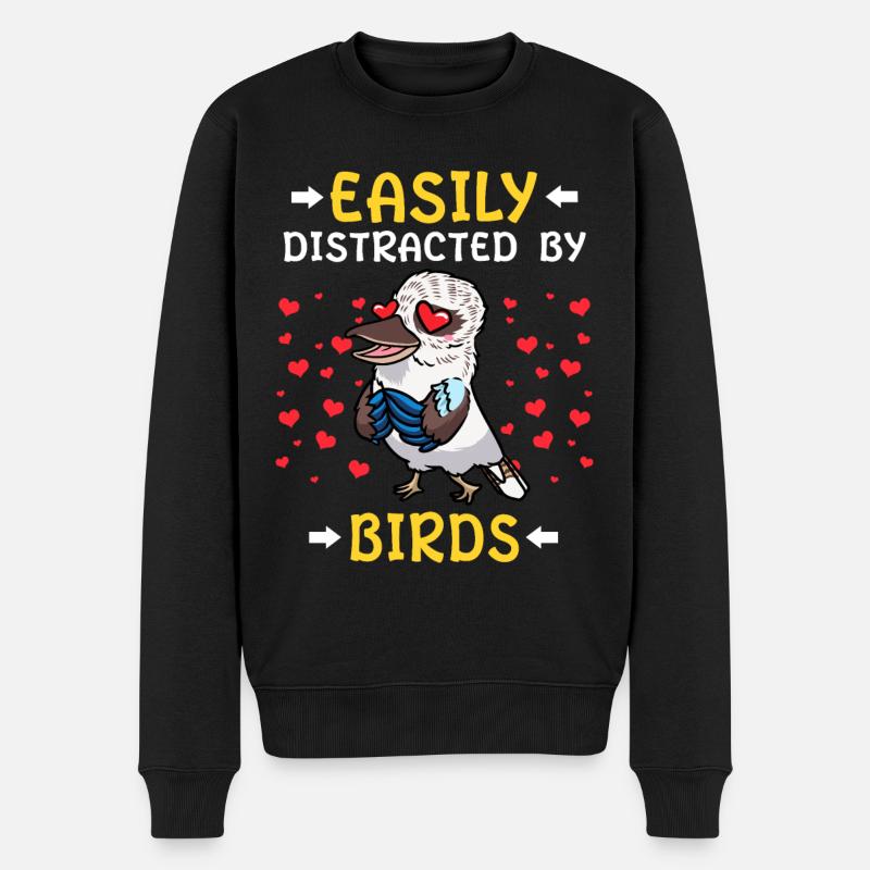 Laughing Hans Vogel Jägerliest - Pull Premium bio Homme - noir