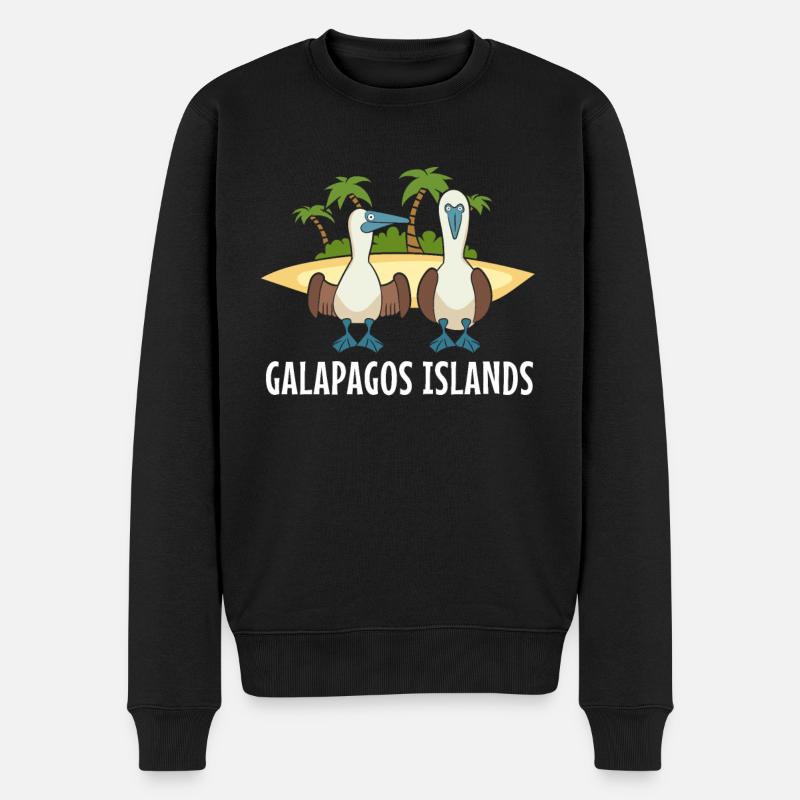 Îles Galapagos - Pull Premium bio Homme - noir